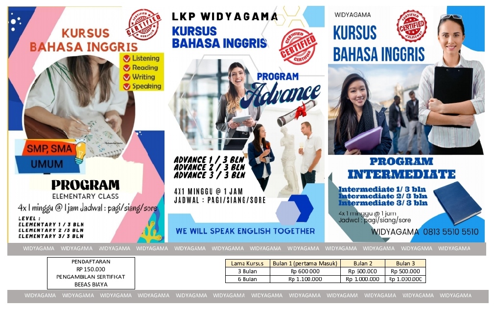 KURSUS BAHASA INGGRIS 6 BULAN